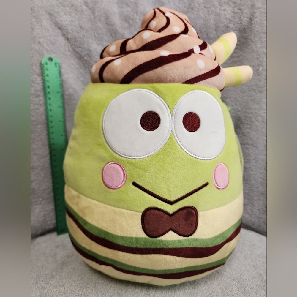 12" HTF Keroppi Chocolate Swirl Ice Cream Squishmallow